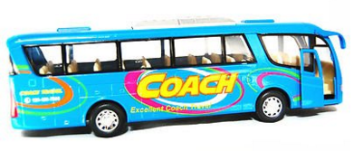 Long Travel Coach Toy Bus