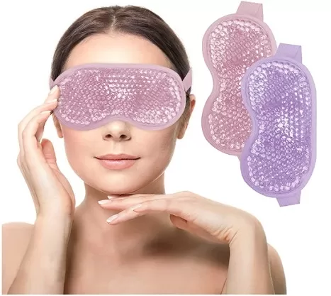 Cooling Ice Eye Mask with Gel Beads - 2 PCS