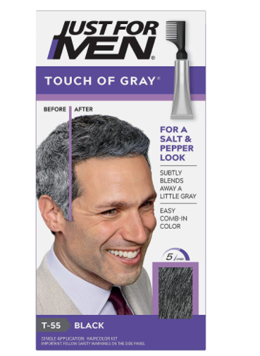 Just For Men Touch Of Gray Hair Color, Black Gray - 6 Count