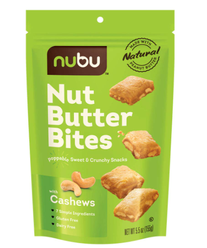 Nubu Nut Butter Bites with Cashews Pack of 6