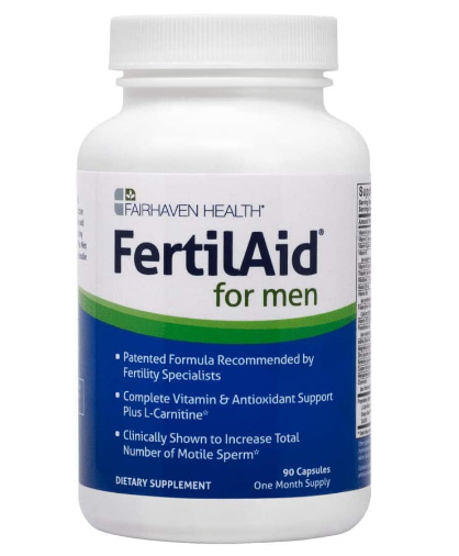 Fairhaven Health FertilAid for Men Male Fertility Supplement