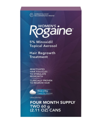 Womens Rogaine 5% Minoxidil Foam for Hair Thinning and Loss - 4-Month Supply