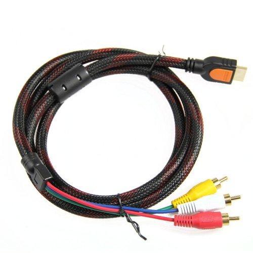 Audio Video Converter Adapter Cable for HDTV DVD and Projectors