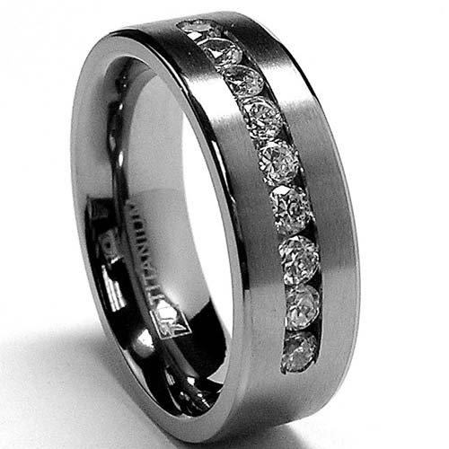 Men's Titanium 8 MM ring wedding band