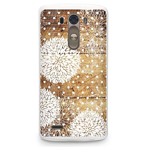 Wood Print LG G3 Case Cover Floral Pattern