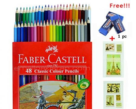 Colored Pencil with Coloring Book and Eraser
