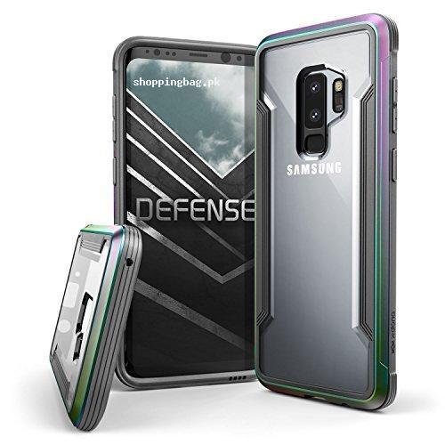 Galaxy S9 Plus Aluminum Frame Case Transparent & Shockproof Sleek Design
