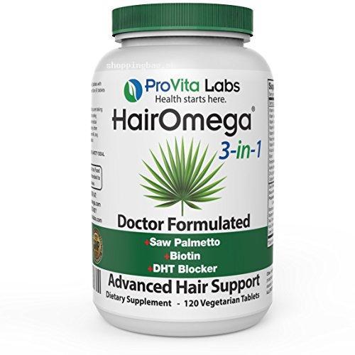 Hairomega 3-in-1 DHT Blocker Supplement for Hair Loss