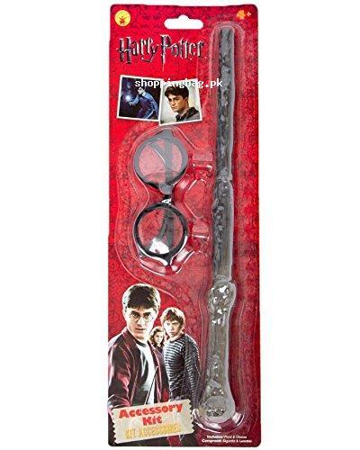 Rubie Harry Potter Accessory Kit Character Eyeglasses and Wand