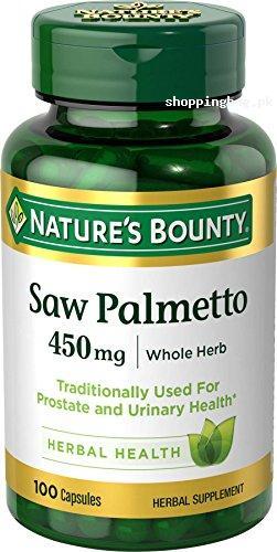 Nature s Bounty Natural Saw Palmetto 450 mg for Prostate