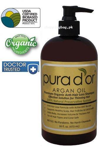 Pura d'or Argan Oil Hair Loss Control Shampoo