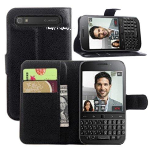 Fettion BlackBerry Classic Q20 Leather Ultra Slim Wallet Case