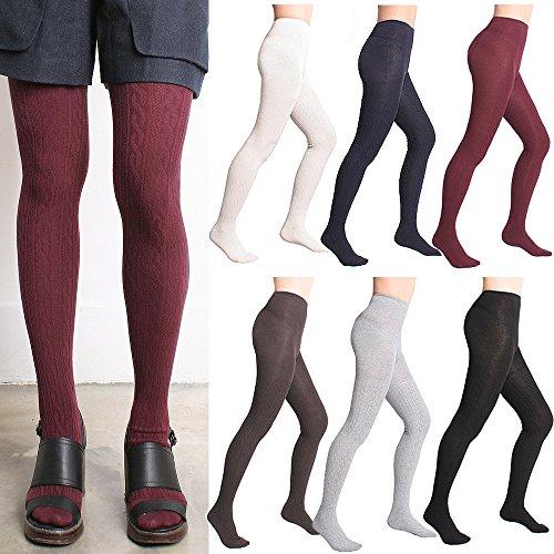 Women Winter Cable Tights