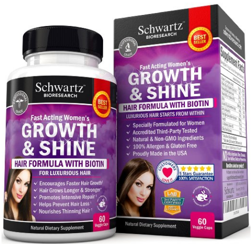 Hair Growth Vitamins with Biotin