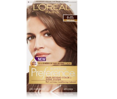 L'Oreal Paris Superior Preference Hair Color, 6 Light Brown