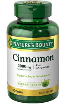 Nature's Bounty Cinnamon 2000mg Plus Chromium