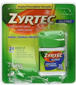 Zyrtec 10mg Allergy Relief Tablets