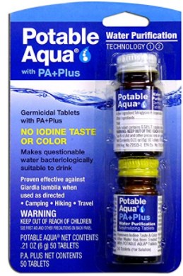 Potable Aqua Water Purification Tablets