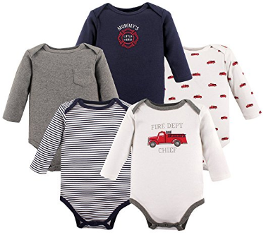 Hudson Baby Baby Long Sleeve Bodysuit 5 Pack
