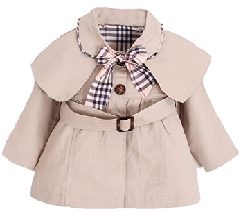Kids Baby Girl Spring Autumn Trench Coat Fashion Wind Proof Jacket