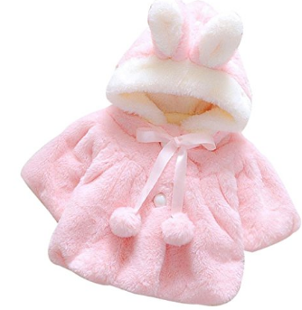 Muxika Fashion Baby Girl Fur Winter Warm Coat Cloak Jacket Thick Warm Clothes