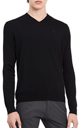 Calvin Klein Men's Merino Solid V-Neck Sweater
