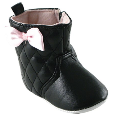 Luvable Friends Girl's Quilted Zip Boot