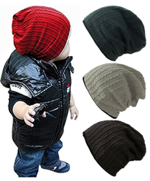 Qandsweet Baby Boy's Hat Kids Cool Knit Beanie Hats Toddlers Caps
