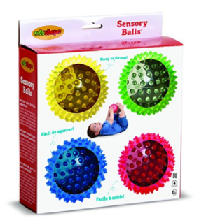 Edushape See-Me Sensory Balls, 4 Inch, Translucent