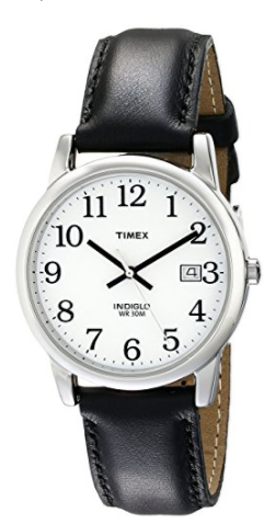 Timex Men's Easy Reader Date Leather Strap Watch