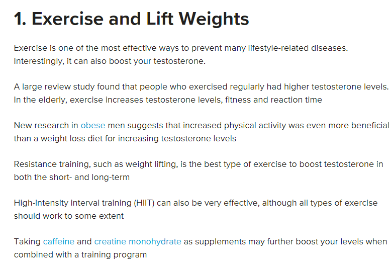Exercise and Lift Weights