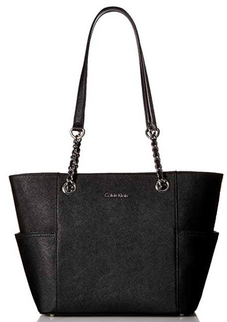 Calvin Klein Saffiano Chain Tote Bag