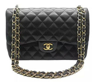 Chanel Black Leather Shoulder Bag