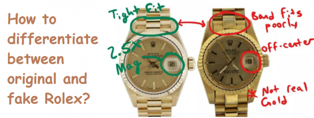 How to differentiate between original and fake Rolex?