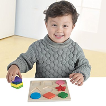 GYBBER&MUMU Wooden Preschool Shape Puzzle