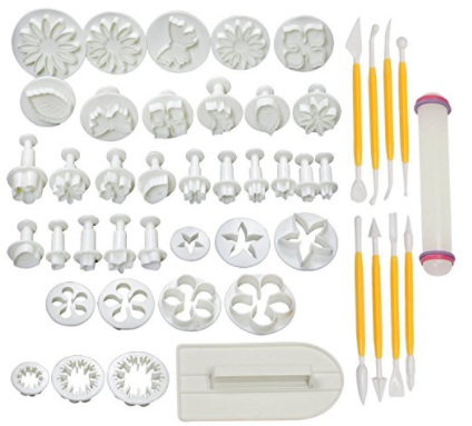HOSL Cake Tools 14 sets (46pcs) Flower Fondant Cake Sugarcraft Decorating Kit