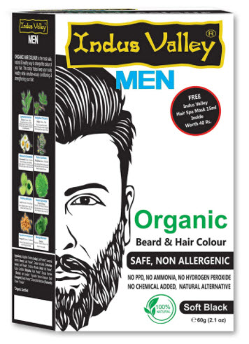 Indus Valley Organic Men Beard, Mustache & Hair Color 