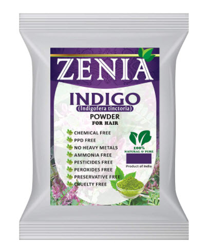 Zenia Indigo Powder Hair Beard Dye Color