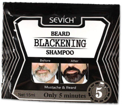 Beard Blackening Shampoo Natural Without Stimulation Dyed Care