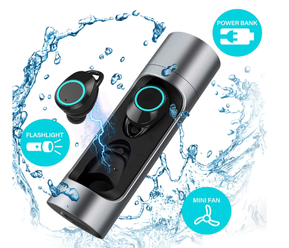 True Wireless Earbuds,TIAMAT Force Sports Wireless Bluetooth Headphones, Bluetooth