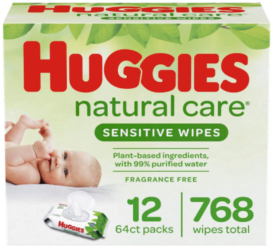 Huggies Natural Care Sensitive Baby Wipes