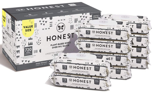 The Honest Company Plant Based Wet  Baby Wipes