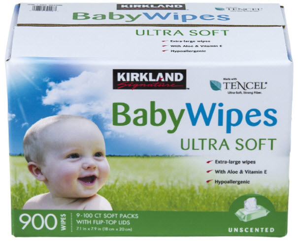 Kirkland Unscented Baby ultra soft Wipes 