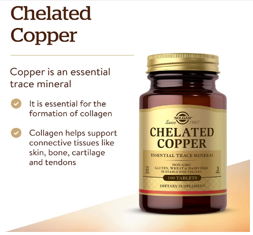 Solgar Chelated Copper Tablets