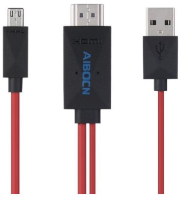 Aibocn 6.5 Feet 11 Pin Micro USB to HDMI Adapter Cable 1080P HDTV for Samsung Galaxy S5