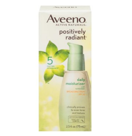 Aveeno Positively Radiant Daily Moisturizer with Broad Spectrum SPF 30