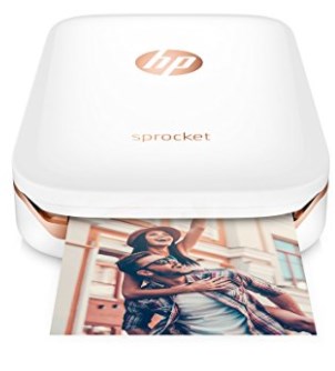 HP Sprocket Portable Photo Printer, X7N07A, Print Social Media Photos on 2x3 Sticky