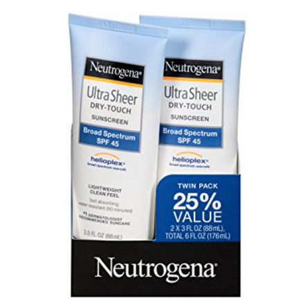 Neutrogena Ultra Sheer Dry-Touch Sunscreen Broad Spectrum SPF 45