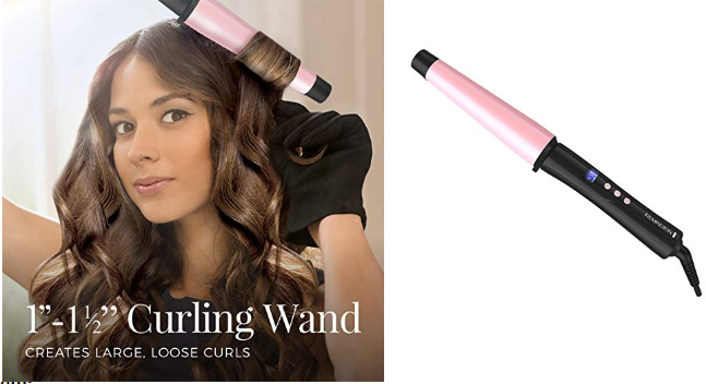 Remington Curling Wand with Pearl Ceramic Technology and Digital Controls