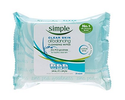 Simple Clear Oil Balancing Wipes